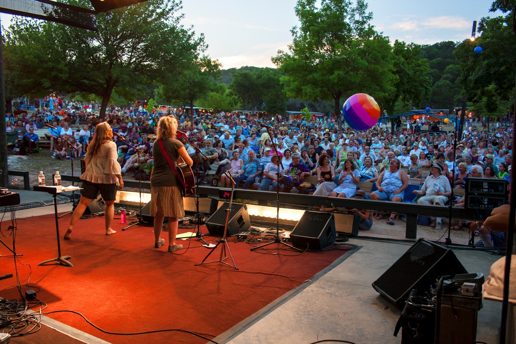 Kerrville Folklife Festival main stage. Permission: Dalis Allen - Producer Kerrville Folk Festival