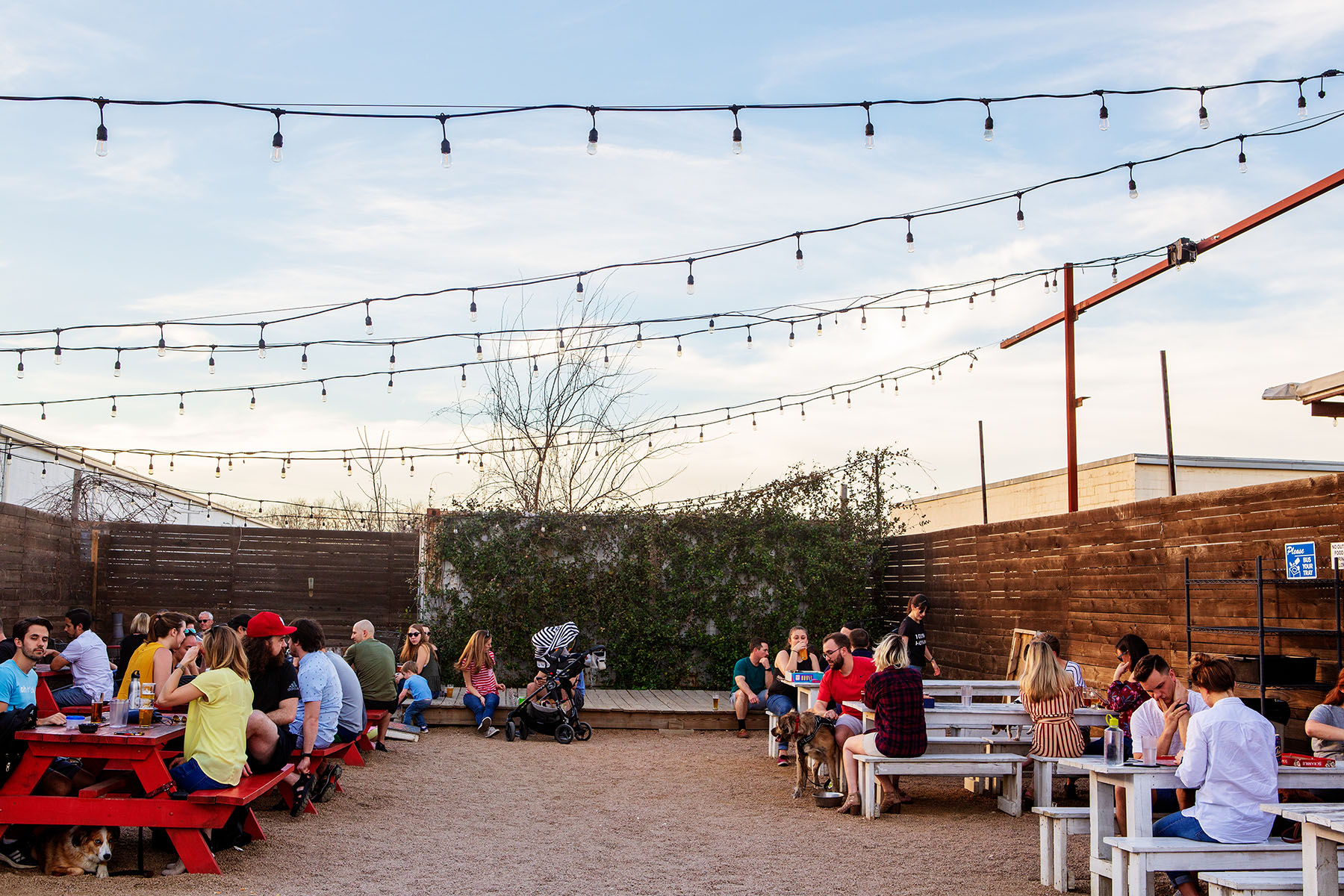 The Beer Garden at St Elmo's Brewing. Photo permission Bryan Winslow - St Elmo's Brewing
